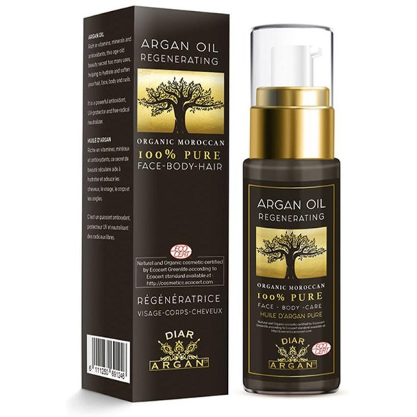Aceite Regenerador De Argán Puro 100% Bio 30 Ml
