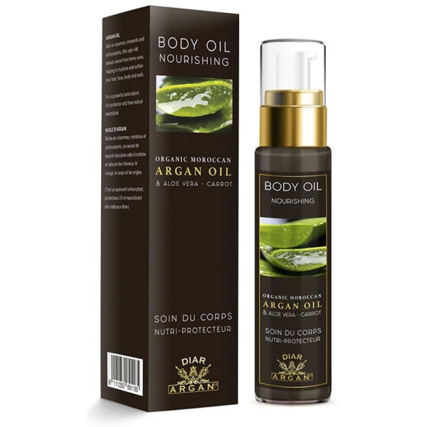 Diar Argan Aceite Corporal Nutritivo De Argán Con Aloe Vera Y Zanahoria 50Ml