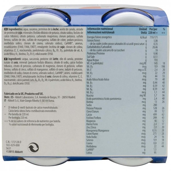 Ensure® Nutrivigor Sabor Vainilla 4X220Ml
