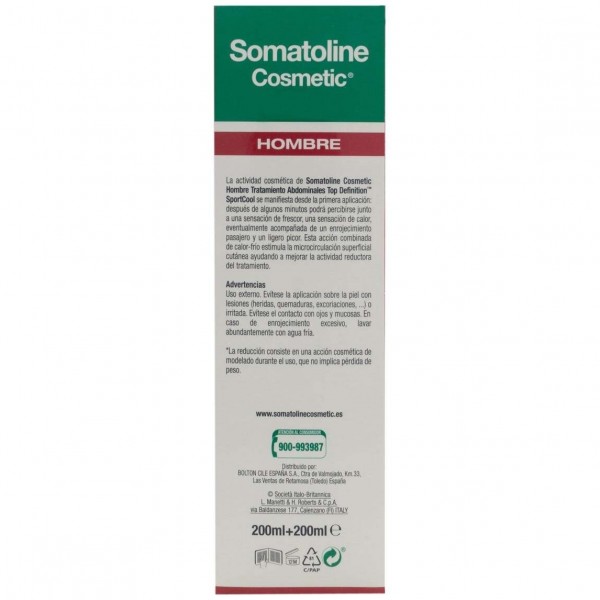 Somatoline® Hombre Abdominales Top Definition Sport 200Ml+200Ml