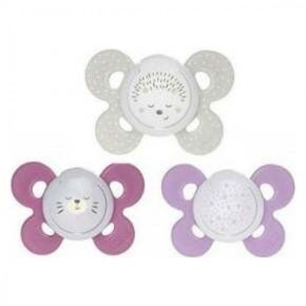Chicco Physio Comfort Chupete De Silicona De 16-36 Meses Tonos Rosas, 2 Unidades