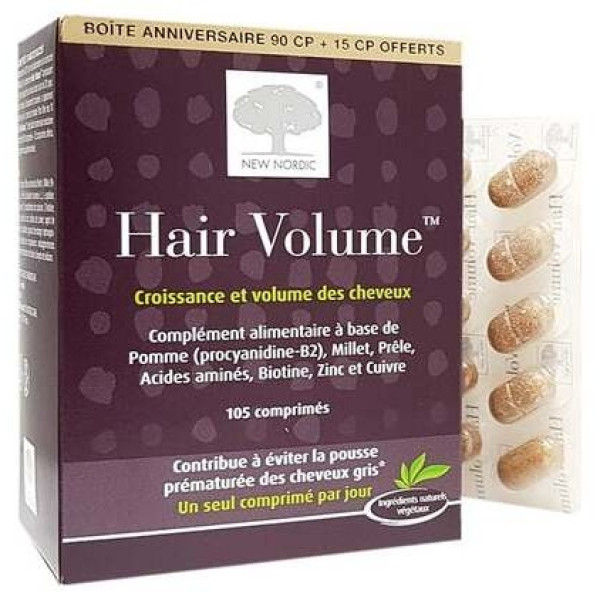 New Nordic Hair Volume Croissance Et Volume Des Cheveux 90 Comprimés