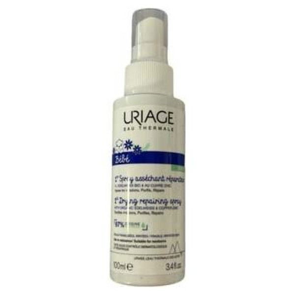 Uriage Bébé 1Er Cu Zn+ Spray Asséchant Réparateur Cheveux 100Ml