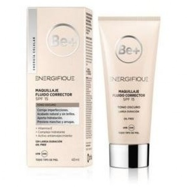 Be+ Energifique Maquillaje Fluido Matizante Para Piel Oscura 40Ml