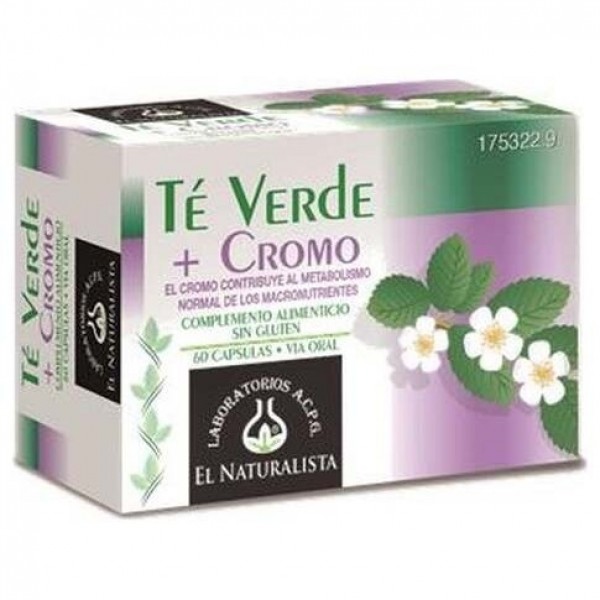 El Naturalista Te Verde+Cromo 60Caps