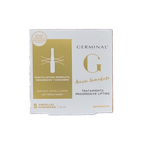 Germinal Acción Inmediata Tratamiento Progressive Lifting, 5 Ampollas.- Alter Cosmética