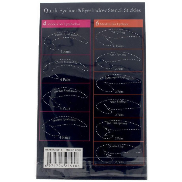 Plantillas Make-Up Contorno Y Sombras De Ojos 64 U