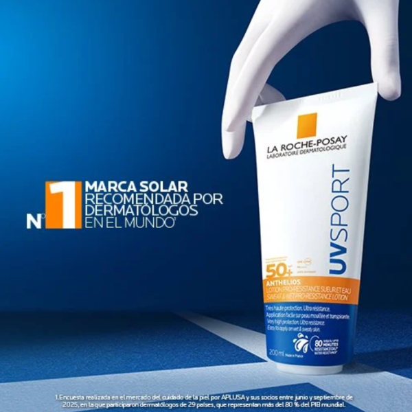 Anthelios UV Sport Locón Resistente Al Sudor y La Humedad, 200 ml. - La Roche Posay