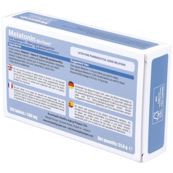 Eurohealth Melatonin Biotonin 1.9Mg 120Comp