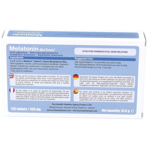 Melatonin Biotonin 1,9Mg.120Comp.