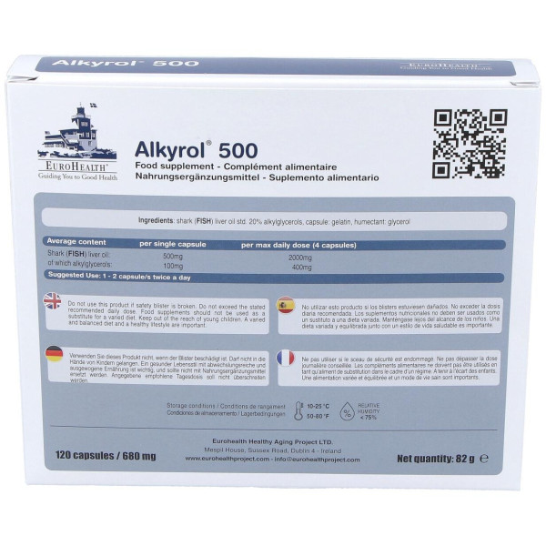 Eurohealth Alkyrol 500Mg 120Caps