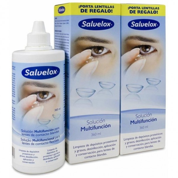Solución Única Pack de 2 Unidades X 360ml + Portalentes - Salvelox