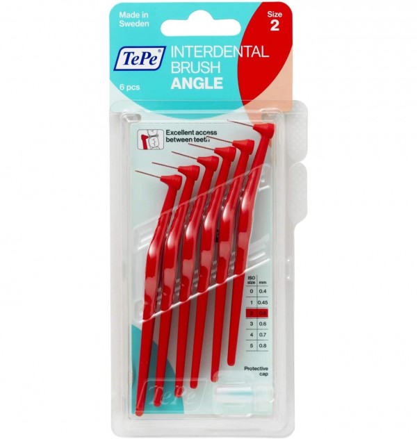 Cepillo Interdental - Tepe Angle (0.5 Mm Rojo)