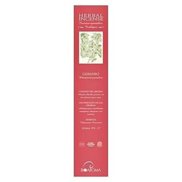 Herbal Incense Geranio Ayurveda 5Packsx12Uds.