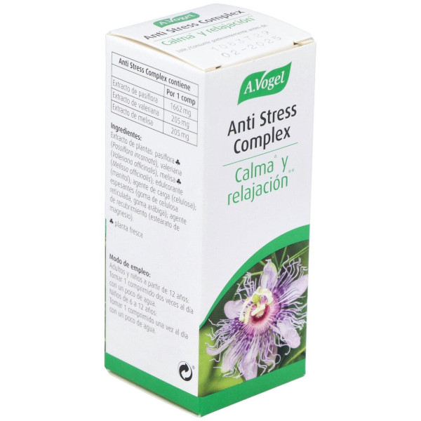 A. Vogel Anti-Stress Complex Suplemento Para Relajar El Sistema Nervioso 30 Comprimidos