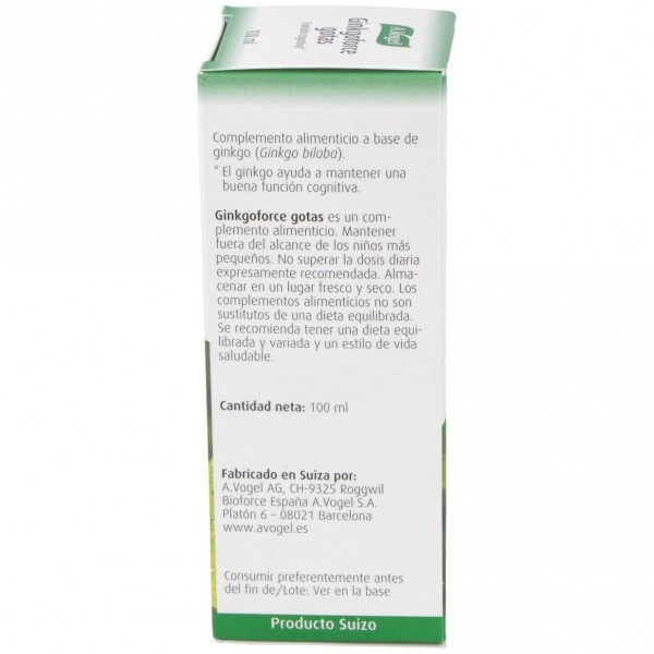 A. Vogel Ginkgoforce Gotas 100Ml