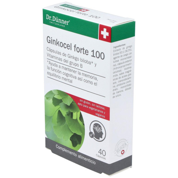 Dr. Dünner Ginkocel Forte 100 40Cáps.