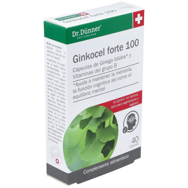 Dr. Dünner Ginkocel Forte 100 40Cáps.