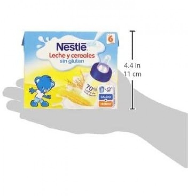 Nestle Papilla Cereales Sin Gluten - Lista Para Tomar (2 Envases 250 Ml)