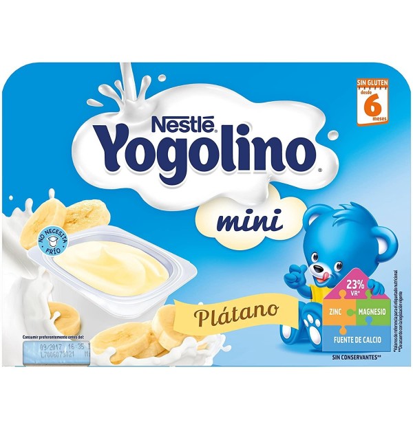 Nestle Yogolino Mini Platano (6 Tarrinas 100 G)