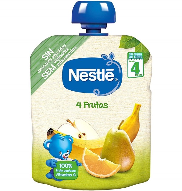 Nestle Naturnes 4 Frutas (1 Envase 90 G)