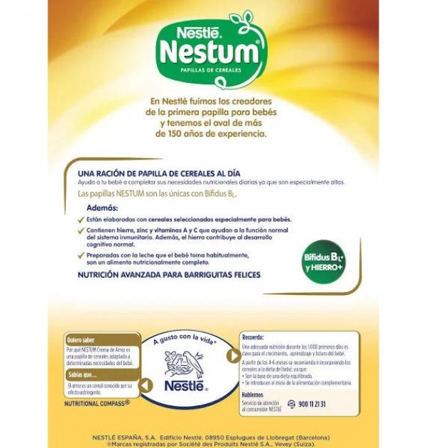 Nestle Nestum Crema De Arroz (1 Envase 250 G)