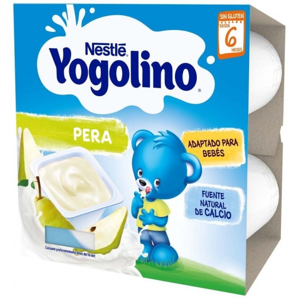 Yogolino Pera 4 Tarrinas X 100 Gr