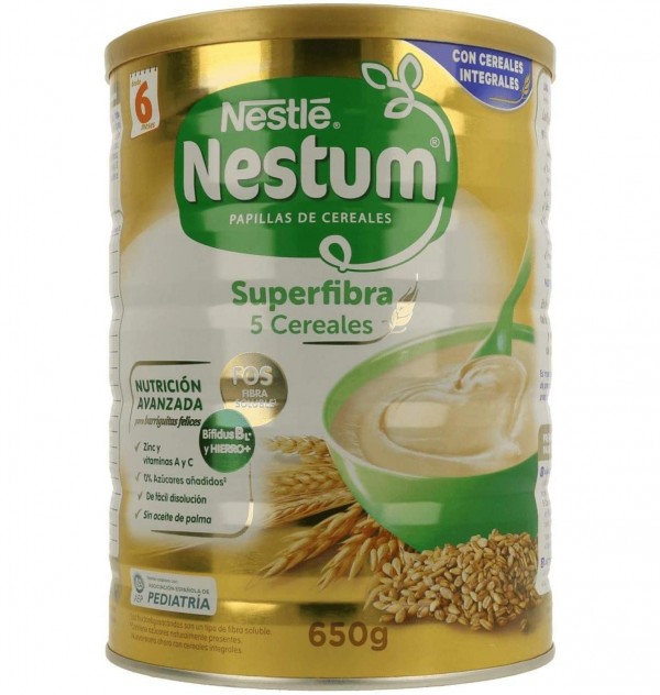 Nestle Nestum Papilla 5 Cereales (1 Envase 650 G)