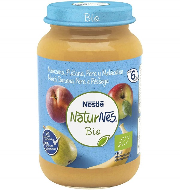 Nestle Naturnes Bio Manzana Platano Pera Y Melocoton (1 Envase 190 G)