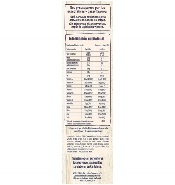 Nestle Cereales Seleccion Naturaleza Multicereales (1 Envase 330 G)
