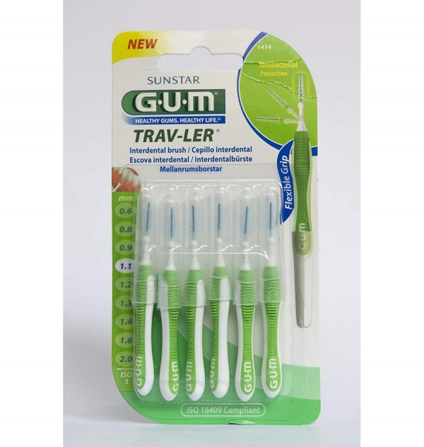 Cepillo Interdental Viaje - Gum 1414 Trav-Ler (Ultrafino 1.1 Mm Conico 6U)
