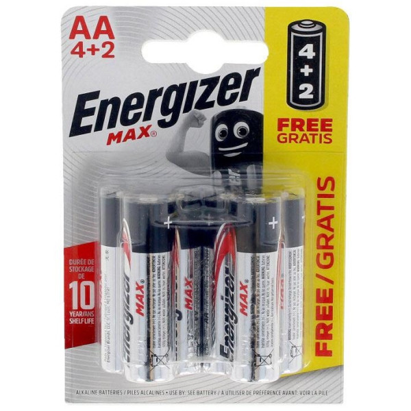 Energizer Max Power Lr06 Aa Pilas Pack X 6 U