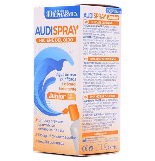 Audispray Junior Solucion - Limpieza Oidos (1 Envase 25 Ml)