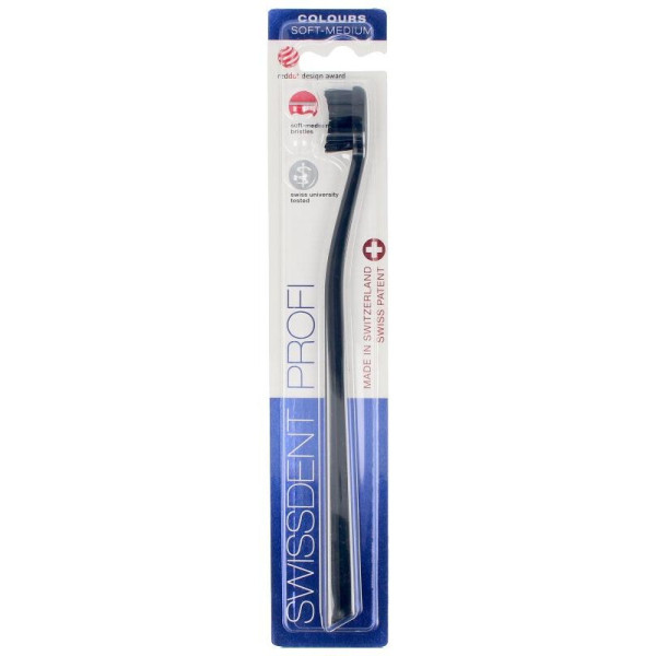 Swiss Dent Colours Cepillo De Dientes Clásico Black Y Red 1Ud