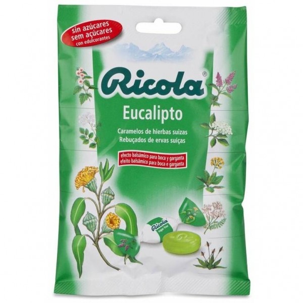 Ricola Caramelos Eucalipto Sin Azúcar, 50 G