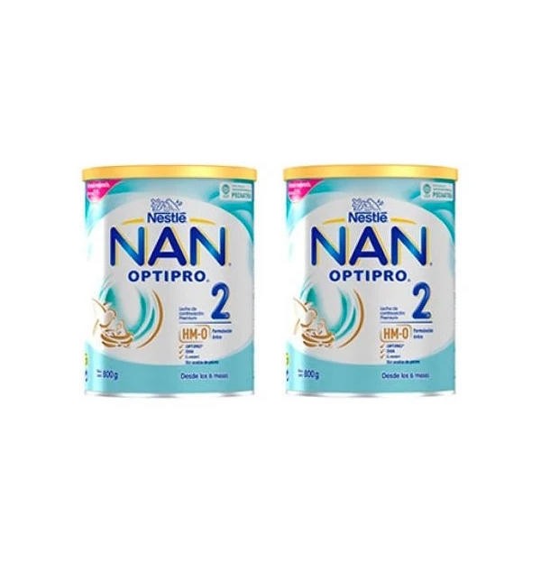 Nan Optipro 2 Leche De Continuacion (2 Envases 800 G)