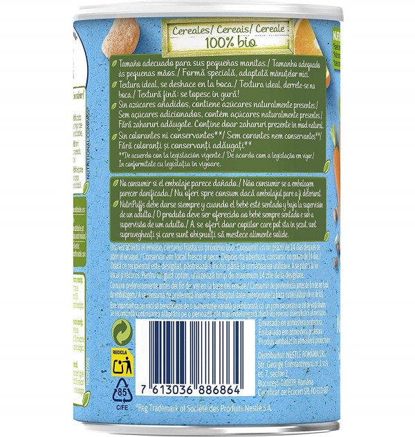 Naturnes Bio Nutripuffs Cereales Con Zanahoria (1 Envase 35 G)