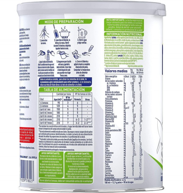 Nan Confort Total 800 Gramos