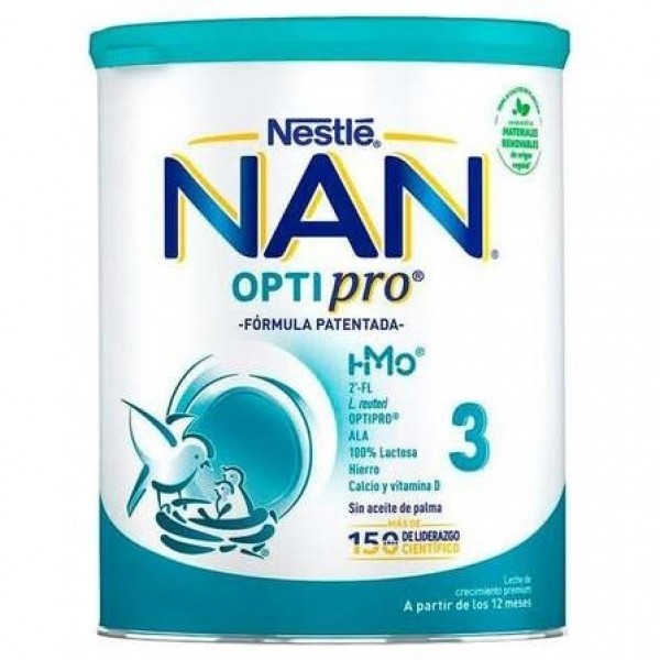 Nan Optipro 3 Leche En Polvo Para Bebés De Más De 1 Año, 1200 G