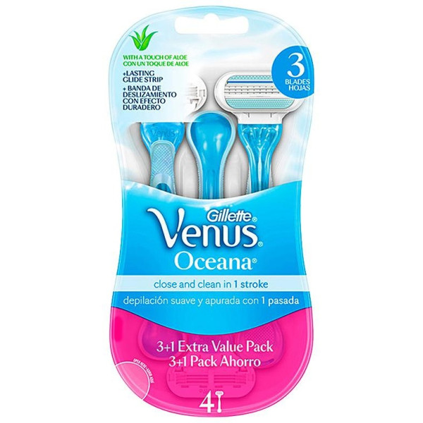 Venus Oceana Maquinilla Desechable 4 U