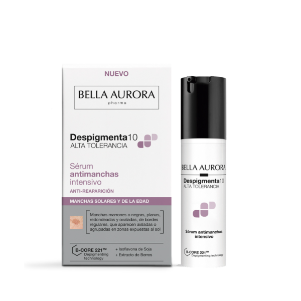 Despigmenta10 Sérum Antimanchas Intensivo Manchas Solares y de la Edad, 30 ml. - Bella Aurora Labs