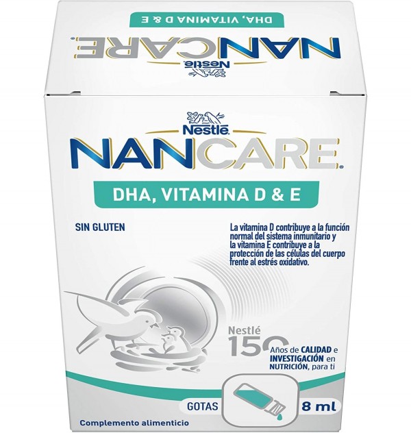Nan Care Dha Vitamina D & E (1 Envase 8 Ml)