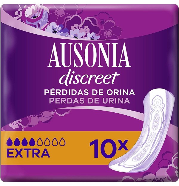 Absorbente Incontinencia Orina Muy Ligera - Ausonia Discreet Extra (10 Unidades)