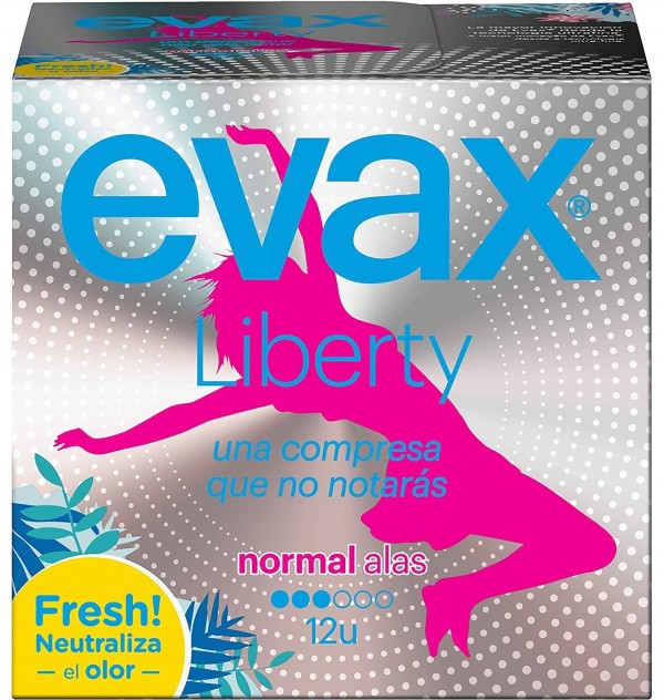 Compresas Higienicas Femeninas - Evax Liberty (Normal Con Alas 14 Compresas)
