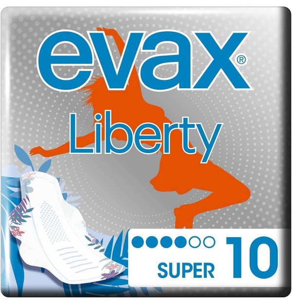 Compresas Higienicas Femeninas - Evax Liberty (Super Con Alas 11 Compresas)