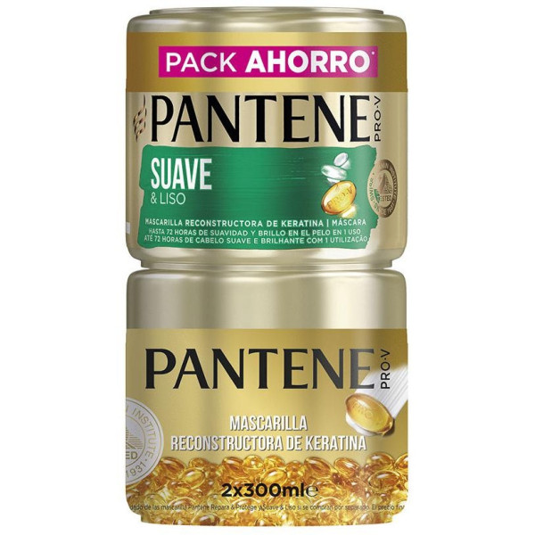 Pantene Suave Y Liso Mascarilla Capilar 2X300Ml