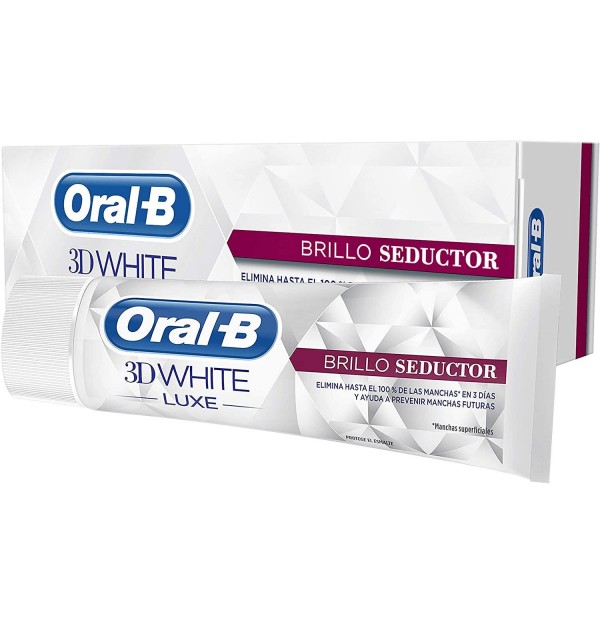 Oral-B 3Dwhite Pasta Dental Luxe Brillo Seductor (1 Envase 75 Ml)