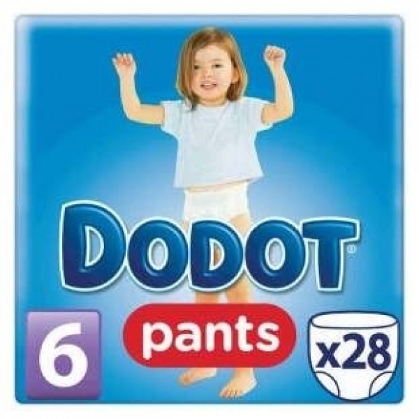 Pañal Infantil Dodot Pants T- 6 +15 Kg 28 U
