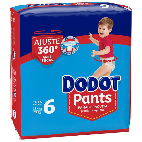 Dodot Pants Pañal-Braguita Talla 6 15- + Kg 27 U