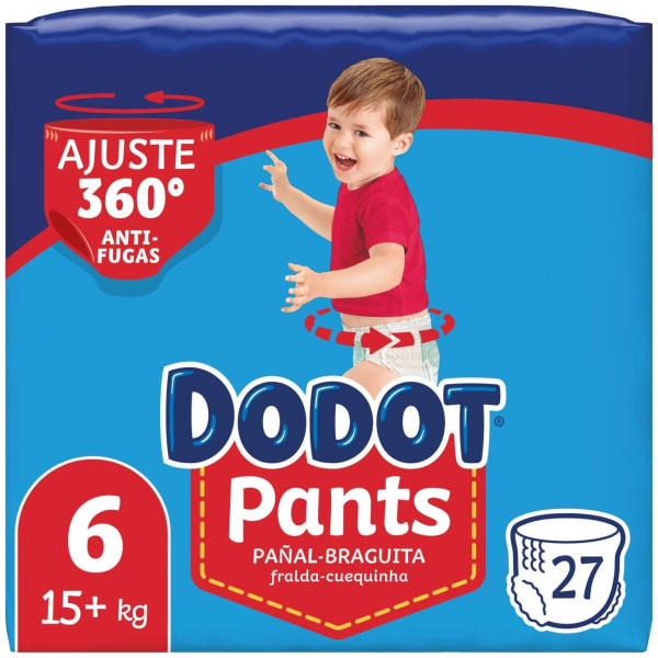 Dodot Pants Pañal-Braguita Talla 6 15- + Kg 27 U